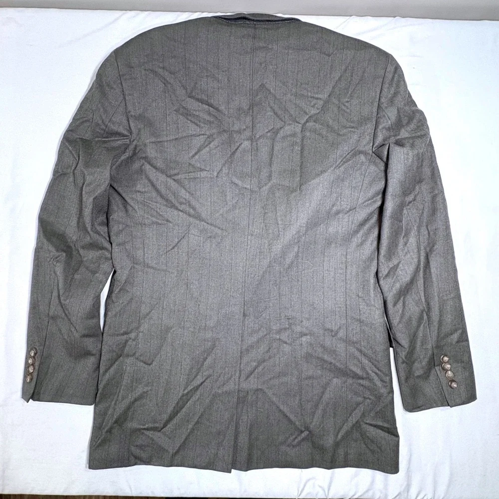 Vintage Polo University Club Ralph Lauren Blazer Mens 42 Gray Wool Sport Coat 90